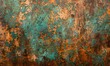 © simba kim - Seamless oxidized copper patina sheet metal wall panel grunge background texture, Generative AI