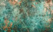 © simba kim - Seamless oxidized copper patina sheet metal wall panel grunge background texture, Generative AI