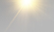 © blagorodez - Shining golden stars. Light effects, glare, bokeh, glitter, explosion, golden light. Vector illustration.