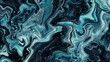 abstract marbleized effect background. Blue, mint and black creative colors