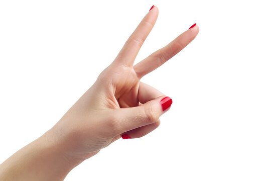 Victory or peace hand gesture