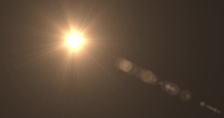 Wall Mural - Sun outside the earth's atmosphere. Bright Sun, view from outer space