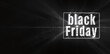 Black Friday Neon Sign, Dark Wooden Background