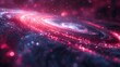Digital technology orbit future galaxy illustration poster background