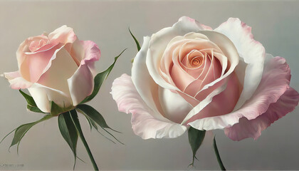 Wall Mural -  Sweet color rose in soft style for background