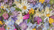 © Milou Dirks - seamless background with colorful wild summer flowers