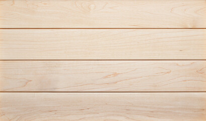 Wall Mural - Maple wood plank desktop background. Maple wood texture background. Empty maple tabletop. wood texture background.