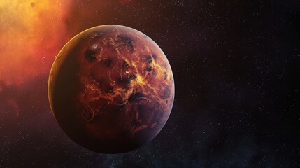 Leinwandbilder - Planets and galaxy, science fiction wallpaper. Beauty of deep space.