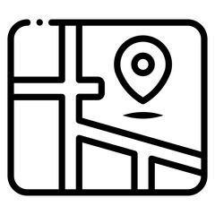 Poster - location map icon