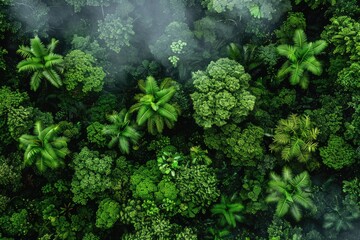 Wall Mural - beautiful green forest on a sunny day professional photography
