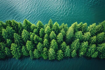 Wall Mural - beautiful green forest on a sunny day professional photography