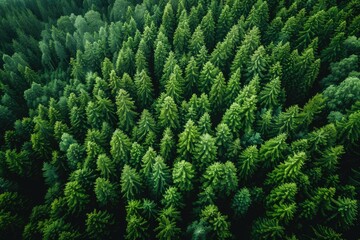 Wall Mural - beautiful green forest on a sunny day professional photography