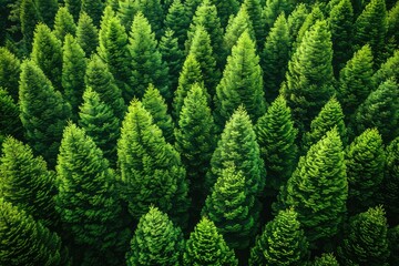 Wall Mural - beautiful green forest on a sunny day professional photography