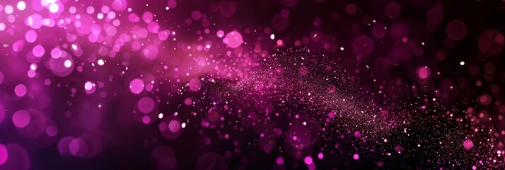 Poster - Magenta Light Sparkles Evoking Celebratory Joy and Prosperity