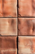 Red terracotta bricks, square shaped reddish brown terracotta bricks texture