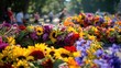 Flower wreaths adorned the colorful Midsummer festival celebrations in Warsaw