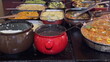 Traditional Brazilian Cuisine Served Hot for Diners Selection