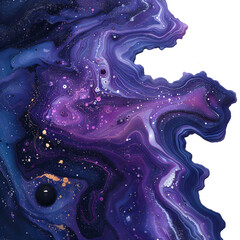 Sticker - Abstract dark space stars and galaxy background 