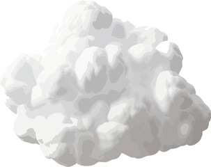 Wall Mural - 3d cloud clip art