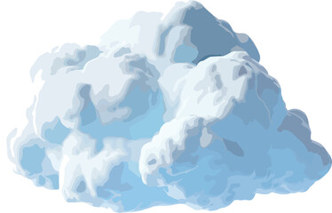 Wall Mural - 3d cloud clip art