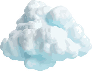 Wall Mural - 3d cloud clip art