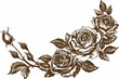 © Alexandra - Intricately detailed vintage illustration featuring roses, symbolizing heartfelt condolences and sympathy in times of mourning and loss