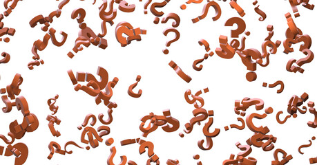 Aufkleber - question marks background. 3d Illustration
