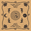 © kaboet - cowboy illustration bandana graphic bandit design desert badge western vintage rodeo