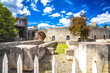 Arles park and antique theater ancient architecture view