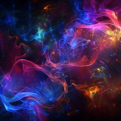 Wall Mural - abstract colorful background in generative ai