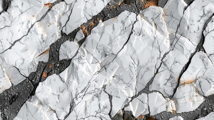 Wall Mural - White marble seamless texture background