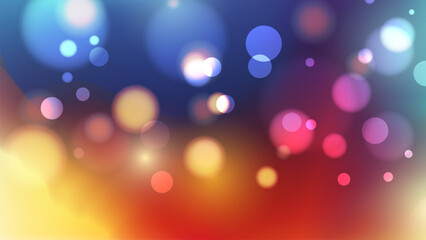 Aufkleber - Bokeh lights. Blurred circle shapes. Abstract light effect. Vector illustration.