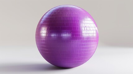 3D realistic image of a Pilates ball, clean lighting, isolated on background