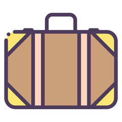 Poster - travel bag icon