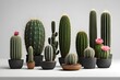 Images of various types of cacti.
Generative ai.