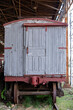 old train wagon deteriorating at the station culture.. Campinas, Sao Paulo state, Brazil