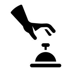 Poster - hotel booking glyph icon