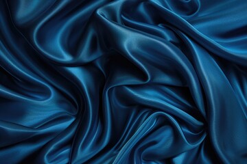 Wall Mural - Blue Luxury Background. Fabric Abstract Art with Black and Bright Elements