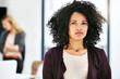© peopleimages.com - Business, portrait and African woman in office with confidence, attitude and career growth pride in coworking space. Corporate, face and manager at consulting firm startup for advice or service