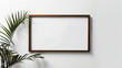 a blank photo frame mockup on a white background