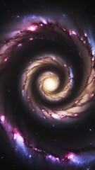 Wall Mural - Cosmic background. Flight to the galaxy.