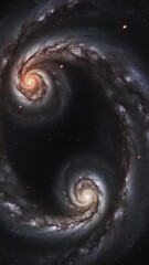 Wall Mural - Cosmic background. Flight to the galaxy.