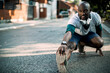 © Geber86 - Active young black man stretching on the street