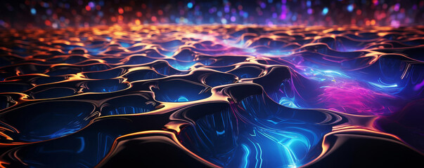 Wall Mural - an abstract image of a glowing, organic structure. the image could be interpreted as a representatio