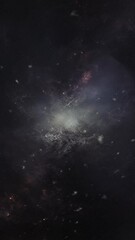 Wall Mural - Cosmic background. Flight to the galaxy.