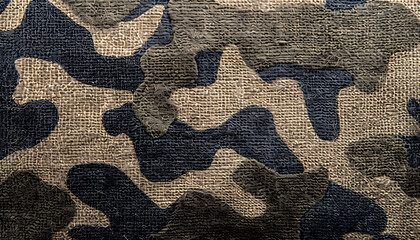 Wall Mural - Camouflage fabric texture background