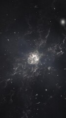 Wall Mural - Cosmic background. Flight to the galaxy.
