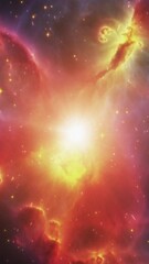 Wall Mural - Cosmic background. Flight to the galaxy.