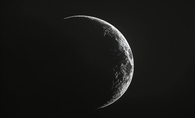 Wall Mural - moon, sky and space with black background of universe for adventure, exploration or fantasy. planet,