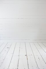 Wall Mural - empty bright interior with a wooden light floor.